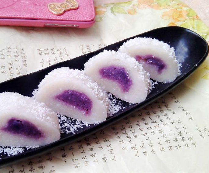 紫薯年糕卷